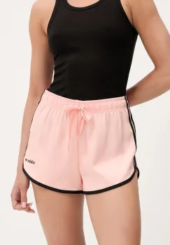 adidas Originals pantaloni scurti Sprinter Shorts culoarea portocaliu, cu imprimeu, high waist, JN5643 imagine