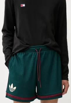 adidas Originals pantaloni scurti Warp Knit Short culoarea verde, JN1174 imagine
