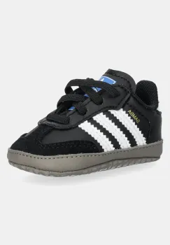 adidas Originals pantofi pentru bebelusi SAMBA CRIB culoarea negru, JI2757 imagine