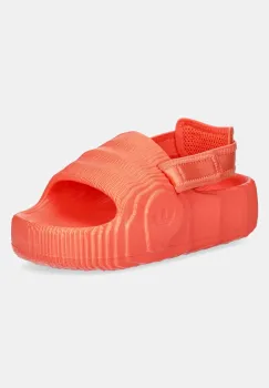 adidas Originals papuci Adilette 22 Xlg W femei, culoarea portocaliu, cu platforma, JH9700 imagine