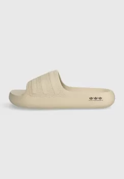 adidas Originals papuci Adilette Ayoon femei, culoarea bej imagine
