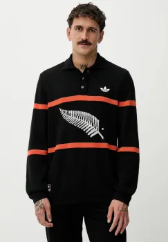 adidas Originals pulover din amestec de lana All Black culoarea negru, KG4640 imagine