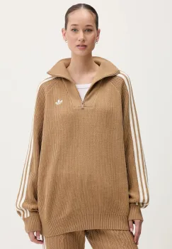 adidas Originals pulover Funnel culoarea verde, cu turtleneck, KS7787 imagine