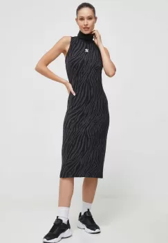 adidas Originals rochie culoarea negru, mini, drept imagine