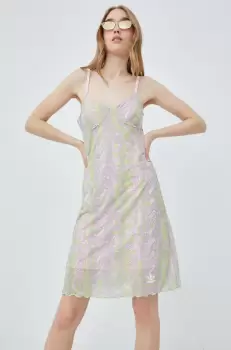 adidas Originals rochie culoarea roz, mini, drept imagine