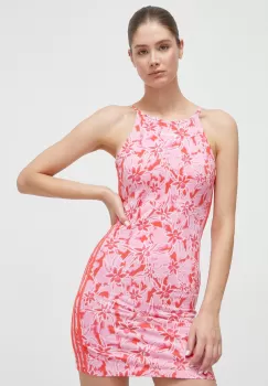 adidas Originals rochie culoarea roz, mini, mulata imagine