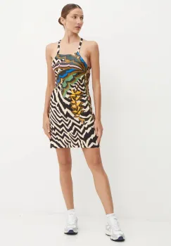 adidas Originals rochie X Farm Rio mini, evazati, IW0796 imagine