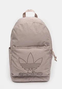 adidas Originals rucsac Adicolor culoarea bej, mare, cu imprimeu, IX7502 imagine