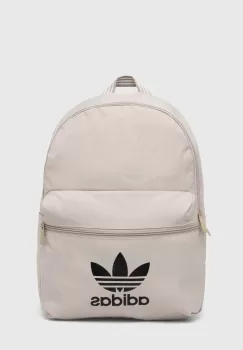 adidas Originals rucsac culoarea bej, mare, cu imprimeu imagine