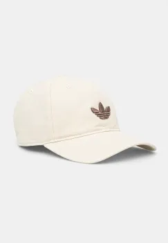 adidas Originals sapca de baseball din bumbac BASEBALL AC culoarea bej, cu imprimeu, JC6037 imagine