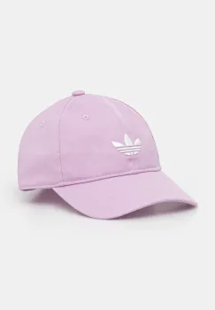 adidas Originals sapca de baseball din bumbac BASEBALL AC culoarea violet, cu imprimeu, JC6028 imagine