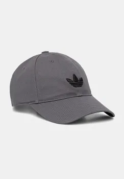 adidas Originals sapca de baseball din bumbac culoarea gri, JV7388 imagine