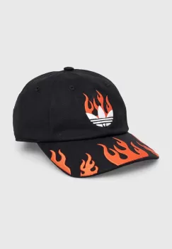 adidas Originals sapca de baseball din bumbac culoarea negru, cu imprimeu, IR6459 imagine