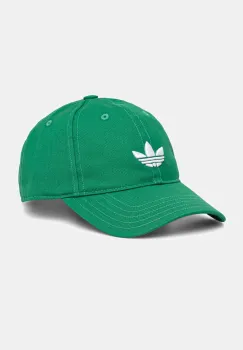 adidas Originals sapca de baseball din bumbac culoarea verde, JV7390 imagine