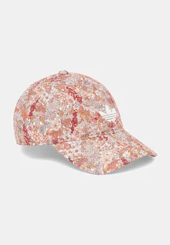 adidas Originals sapca de baseball din bumbac Liberty culoarea portocaliu, cu imprimeu, JD0998 imagine
