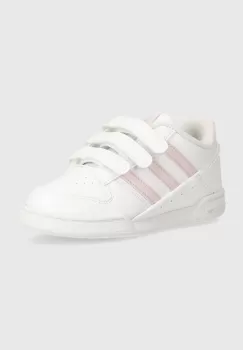 adidas Originals tenisi din piele copii culoarea alb imagine