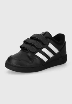 adidas Originals tenisi din piele copii culoarea negru imagine