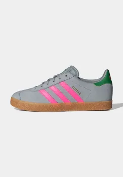 adidas Originals tenisi din piele copii GAZELLE culoarea gri, IH6467 imagine