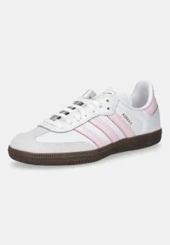 adidas Originals tenisi din piele copii SAMBA OG culoarea alb, JQ2849 imagine