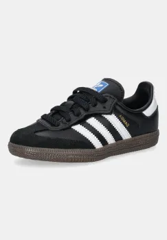 adidas Originals tenisi din piele copii SAMBA OG culoarea negru, JQ6390 imagine