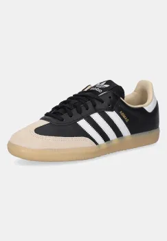 adidas Originals tenisi din piele copii SAMBA OG culoarea negru, JQ8555 imagine