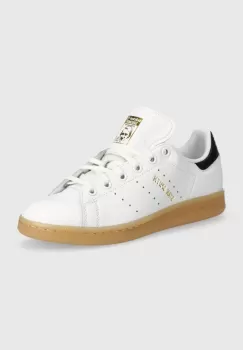 adidas Originals tenisi din piele copii STAN SMITH culoarea alb, IH5352 imagine