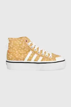 adidas Originals tenisi Disney Nizza femei, culoarea maro imagine