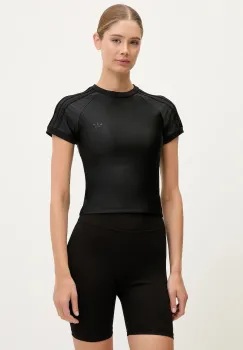 adidas Originals tricou 3-Stripe Spandex culoarea negru, JJ0908 imagine