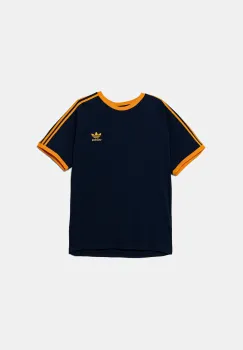 adidas Originals tricou 3-Stripes culoarea bleumarin, cu imprimeu, KA0472 imagine