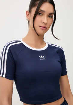 adidas Originals tricou 3-Stripes culoarea bleumarin, JY4859 imagine