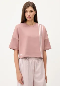 adidas Originals tricou 3-Stripes culoarea portocaliu, JW3613 imagine