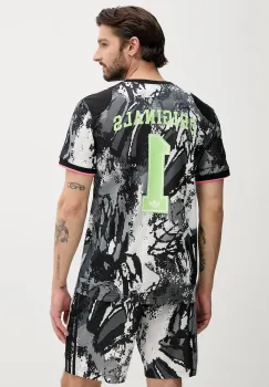 adidas Originals tricou Archive Jersey culoarea gri, cu imprimeu, KD2351 imagine