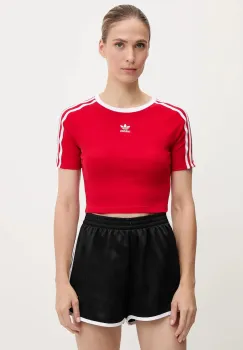 adidas Originals tricou copii 3-Stripes culoarea rosu, JD0303 imagine