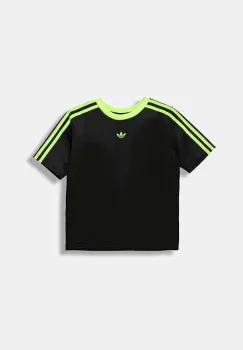 adidas Originals tricou copii culoarea negru, cu imprimeu, JV7789 imagine