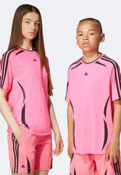 adidas Originals tricou copii culoarea roz, cu imprimeu, JY6320 imagine