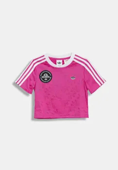 adidas Originals tricou copii culoarea roz, JV7683 imagine