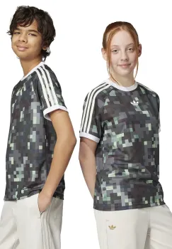 adidas Originals tricou copii culoarea verde, cu imprimeu, JZ9939 imagine