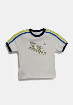 adidas Originals tricou de bumbac pentru copii culoarea alb, cu imprimeu, JC8403 imagine