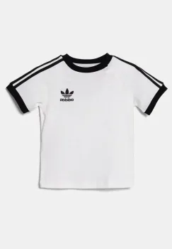 adidas Originals tricou de bumbac pentru copii culoarea alb, cu imprimeu, JE0519 imagine