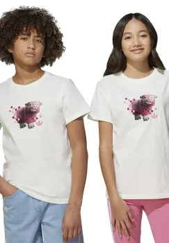 adidas Originals tricou de bumbac pentru copii culoarea alb, cu imprimeu, JZ9936 imagine