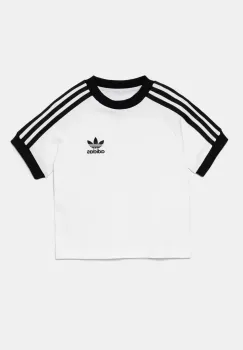 adidas Originals tricou de bumbac pentru copii culoarea alb, modelator, JE0517 imagine