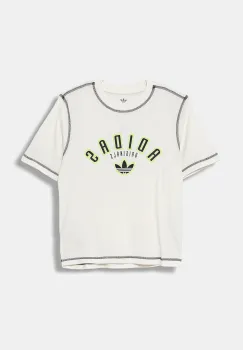 adidas Originals tricou de bumbac pentru copii culoarea bej, cu imprimeu, JX5265 imagine