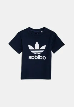 adidas Originals tricou de bumbac pentru copii culoarea bleumarin, cu imprimeu, IY2382 imagine