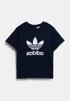 adidas Originals tricou de bumbac pentru copii culoarea bleumarin, cu imprimeu, IY7417 imagine