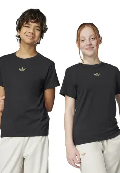 adidas Originals tricou de bumbac pentru copii culoarea negru, cu imprimeu, JZ9940 imagine