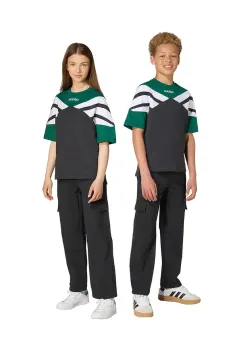 adidas Originals tricou de bumbac pentru copii culoarea negru, cu model, JW9123 imagine