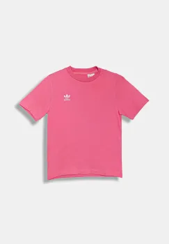 adidas Originals tricou de bumbac pentru copii culoarea roz, uni, JY4986 imagine