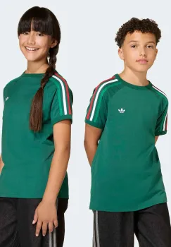 adidas Originals tricou de bumbac pentru copii culoarea verde, cu imprimeu, KC9514 imagine