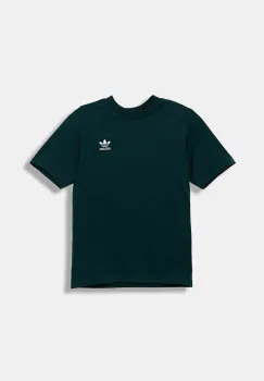 adidas Originals tricou de bumbac pentru copii culoarea verde, uni, JY4987 imagine