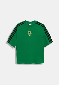 adidas Originals tricou de bumbac pentru copii MINECRAFT culoarea verde, cu imprimeu, KD9829 imagine